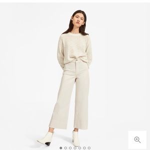 EVERLANE WIDE LEG CROPPED CHINO IN SAND